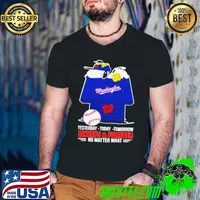 Washington Nationals Snoopy X Woodstock Yesterday, Today, Tomorrow Always And Forever No Matter What 2024 s Guys V Neck