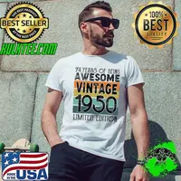 Awesome 74 years of being awesome vintage 1950 limited ediiton T-Shirt