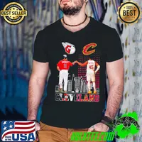 Cleveland Sports Teams Jose Ramirez And Donovan Mitchell Signatures Shirt Guys V Neck