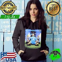 Erling Haaland Manchester City Two Seasons Two Titles Two Golden Boots Vintage Shirt Hoodie