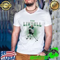 Esa Lindell Finnish professional ice hockey defenceman T-Shirt Guys V Neck