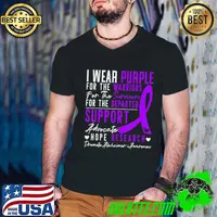 I Wear Purple Alzheimer's Awareness Dementia Disease T-Shirt