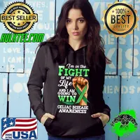In The Fight Of My Life Going Win Celiac Disease Awareness Green Ribbon T-Shirt Hoodie