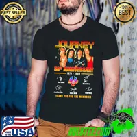 Journey 50th Anniversary 1974-2024 Thank You For The Memories Signature Shirt Guys V Neck