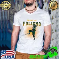 Marcus Foligno Canadian professional ice hockey winger and alternate captain for the Minnesota Wild T-Shirt Guys V Neck