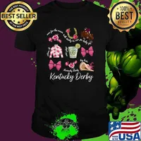 Pink Coquette Bow Derby Day Horse Racing 2024 Derby T-Shirt Unisex