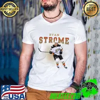 Ryan Strome Canadian ice hockey centre for the Anaheim Ducks T-Shirt Guys V Neck