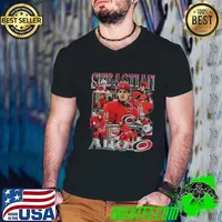 Sebastian Aho Finnish professional ice hockey player and alternate captain Vintage Bootleg T-Shirt