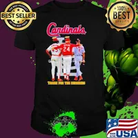 St Louis Cardinals Gibson Herzog And O. Smith Thank You For The Memories Signatures Shirt Unisex