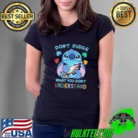 Stitch Philadelphia Eagles Autism Awareness Don’t Judge What you Don’t Understand Shirt