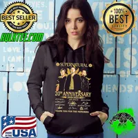 Supernatural 20th Anniversary 2005-2025 Thank You For The Memories Signatures Shirt