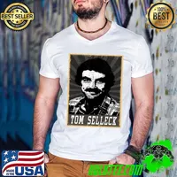 Tom Selleck American actor and film producer T-Shirt Guys V Neck