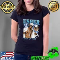 Usher King of R&B American singer songwriter and dancer T-Shirt Ladies Tee