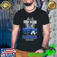 Vancouver Canucks God First Family Second Then Hockey Fan 2024 Shirt Guys V Neck