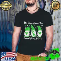 We Wear Green For Cerebral Palsy Gnome T-Shirt Guys V Neck