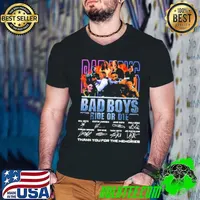 Bad Boys Ride Or Die Thank You For The Memories Signatures Guys V Neck