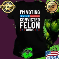 Best I'm Voting For The Convicted Felon Trump 2024 Stars Ladies tee