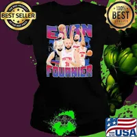 Evan Fournier French professional basketball player for Detroit Pistons Ladies tee