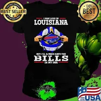 I May Live In Louisiana But I’ll Always Have The Buffalo Bills In My DNA Ladies tee