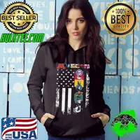 Minnesota golden Minnesota twins Minnesota timberwolves Minnesota wild Minnesota vikings logo flag America Hoodie