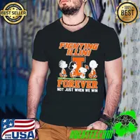 Original The Peanuts Abbey Road Illinois Fighting Illini Forever not Just When We Win Guys V Neck