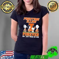 Original The Peanuts Abbey Road Illinois Fighting Illini Forever not Just When We Win Ladies Tee