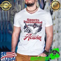 Ronald Acuna Jr. Sports Illustrated & Atlanta Player Venezuelan professional baseball outfielder Guys V Neck