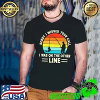Sorry I missed your call I was on the other line vintage fishing Guys V Neck