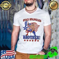 Star Spangled Brother Guys V Neck