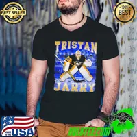 Tristan Jarry Canadian professional ice hockey goaltender Pittsburgh Penguins Guys V Neck