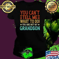 You Cant Tell Me What To Do Youre Not My Grandson Stars Retro Ladies tee