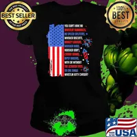 You Don’t Have No Whistlin Bungholes American flag July 4Th Of July Ladies tee
