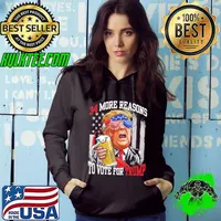 Trump Convicted Felon 34 More Reasons To Vote For Trump Usa Flag s Hoodie