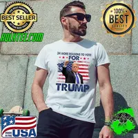 34 More Reasons To Vote For Trump Convicted Felon 2024 Usa Flag Unisex