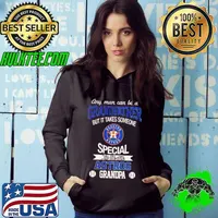 Any Man Can Be A Grandfather But It Takes Someone Special To Be An Houston Astros Grandpa Hoodie