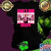 Daddy'S Home Trump Pink 2024 Take America Back 2024 Ladies tee