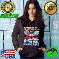 Ford Mustang I Might Look Like I’m Listening To You But In My Head Hoodie