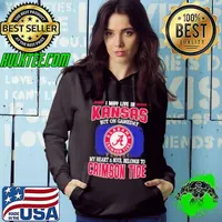 I may live in Kansas but on gameday my heart and soul belongs to Alabama Crimson Tide Hoodie