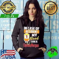 In case of accident my blood type is Captain Morgan Hoodie