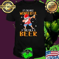 It's The Most Wonderful Time For A Beer Santa Dabbing Christmas in July Unisex