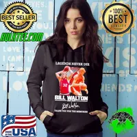 Legends Never Die Bill Walton Portland Trail Blazers 1952-2024 Thank You For The Memories Signatures Hoodie