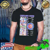 MLB Chicago Cubs Team Players 2024 Signatures Shirt