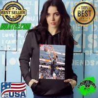 Moment NBA 2024 Poster Dereck Lively II Slam Dunk In Battle Dallas Mavericks Vs Minnesota Timberwolves Hoodie