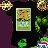 Nelsonville Music Festival Jul 26-28 2024 Nelsonville OH Poster Ladies tee