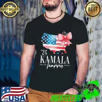 President Kamala Harris 2024 Coquette Ribbon Usa Flag T-Shirt