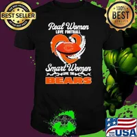 Real Women Love Football Smart Women Love The Chicago Bears Diamonds 2024 Shirt