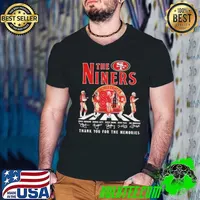 San Francisco 49ers The Niners Football Team Thank You For The Memories Signatures shirt