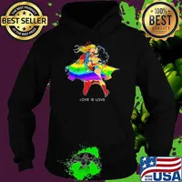 Supergirl And Wonder Woman LGBT Love Is Love Hoodie