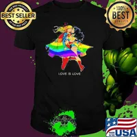 Supergirl And Wonder Woman LGBT Love Is Love Unisex