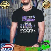 The New York Giants American Football Team NFL Abbey Road Signatures Guys V Neck